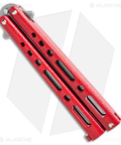 Alternative view of Benchmark Butterfly Knife Red Epoxy Steel (4" Stonewash)