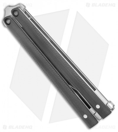 Biegler Bladeworks Custom Corsair Balisong Knife Black G-10 Latch (4.4" Satin) 1 - Image 3