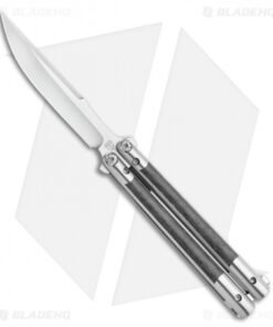 Biegler Bladeworks Custom Corsair Hand Ground Balisong Ti/CF (4.1" Satin)