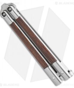 Alternative view of Biegler Bladeworks Custom Kuma Gen4 Balisong Wood Inlays (4" W2 Hamon)