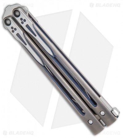 Biegler Bladeworks Custom Rockstyle Balisong Knife Cylon w/ Latch (4.4" Satin) - Image 3