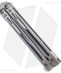 Alternative view of Biegler Bladeworks Custom Rockstyle Balisong Knife Cylon w/ Latch (4.4" Satin)