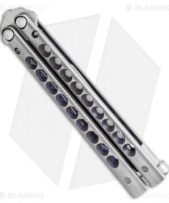 Alternative view of Biegler Bladeworks Custom Rockstyle Gen3 Balisong Ti. 9 Hole Black Ano.