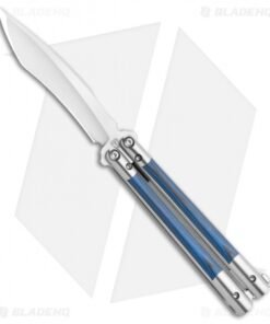 Biegler Bladeworks Custom Rockstyle Gen3 Balisong Titanium/G-10 Blue/Black