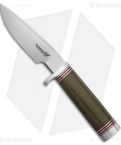 BlackJack Classic Model 124 Fixed Blade Knife Green Micarta (7" Satin)