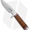 BlackJack Classic Model 124 Fixed Blade Knife Stacked Leather (7" Satin)
