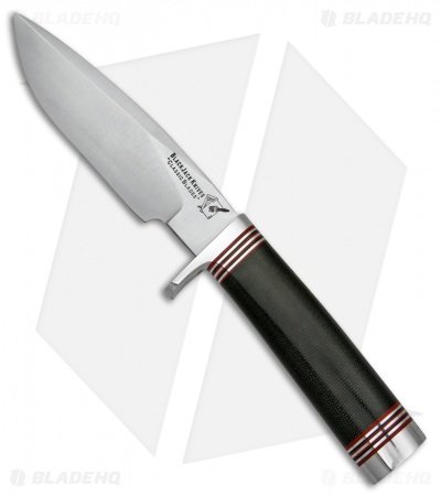 BlackJack Classic Model 125 Fixed Blade Knife Black Micarta (5" Satin)