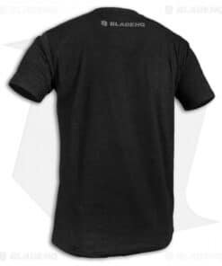 Alternative view of Blade HQ Premium Gray Shield Logo Black Short Sleeve T-Shirt