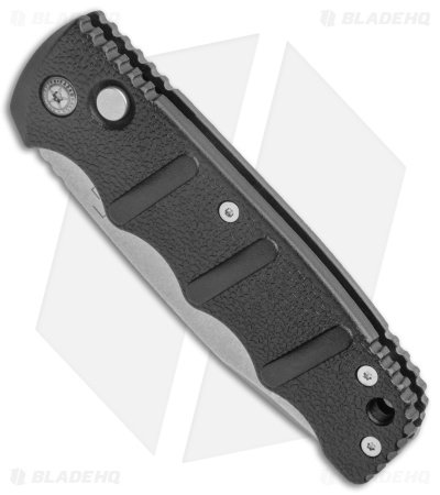 Boker Kalashnikov Drop Point Automatic Knife Black Aluminum (3.25" Stonewash) - Image 2