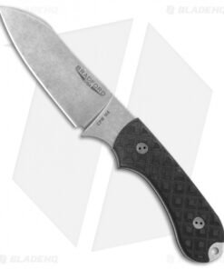Bradford Guardian3 Sheepsfoot Fixed Blade Knife Textured Black G-10 (3.5" SW M4)