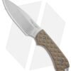 Bradford Knives Guardian3 Fixed Blade Coyote Brown (3.5" False Edge Stonewash)