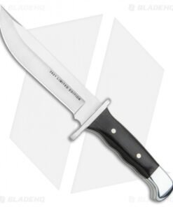 Buck 124 Frontiersman Fixed Blade Knife Ebony (6.25" Satin) 0124BRSLE