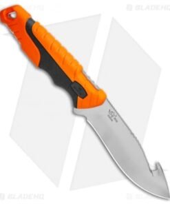 Alternative view of Buck Pursuit Pro Large Fixed Guthook Blade Knife Black/Orange(4.5" Satin)
