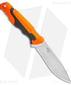 Alternative view of Buck Pursuit Pro Small Fixed Blade Knife Black/Orange (3.75" Satin)