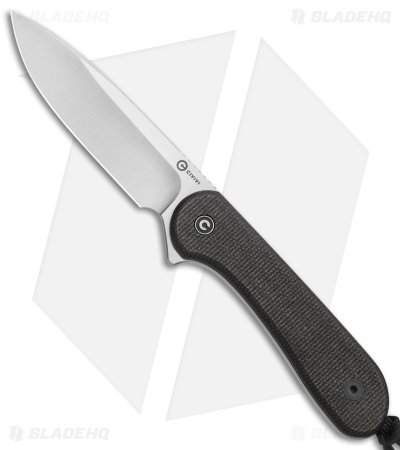 CIVIVI Elementum Fixed Blade Knife Dark Green Micarta (4" Satin) C2105B
