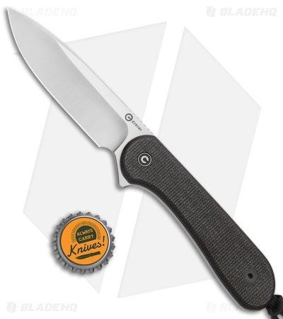 CIVIVI Elementum Fixed Blade Knife Dark Green Micarta (4" Satin) C2105B - Image 4
