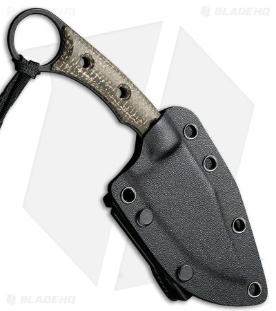 CIVIVI Midwatch Fixed Blade Knife Green Micarta (3.4" Black SW) C20059B-3 - Image 2