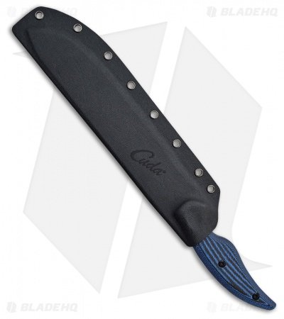 Camillus Cuda Large Breaking Fixed Blade Knife Blue Micarta (10" Black) 18130 - Image 2