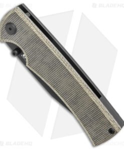 Alternative view of Chaves Sangre 229 Wharncliffe Frame Lock Knife Green Micarta (3.75" Black M390)
