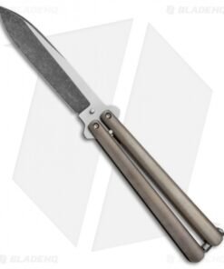 Chuck Gedraitis Custom Channel Balisong #4 Butterfly Knife Bronze Ti (Two-Tone)