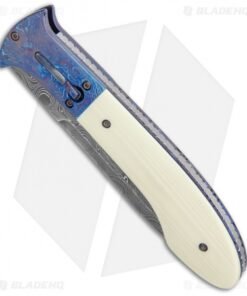 Alternative view of Chuck Gedraitis Phoenix Automatic Knife Ivory G-10/Timascus (4.25" Damascus)