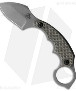 Combative Edge Dragon Tail Fixed Blade Knife Green Micarta (2.6" Stonewash)