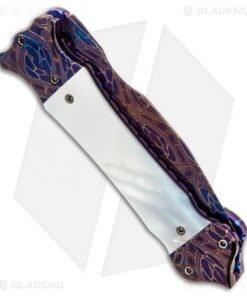 Alternative view of Cory Vallotton Custom Mini Eos Automatic Mother of Pearl (3.25" Damascus)