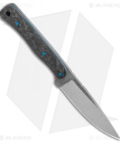 Alternative view of Cypress Creek Knives Backpacker Deluxe Fixed Blade Knife Blue/CF (3.1" Satin)