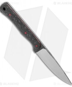 Alternative view of Cypress Creek Knives Backpacker Deluxe Fixed Blade Knife CF/Red (3.1" Satin)