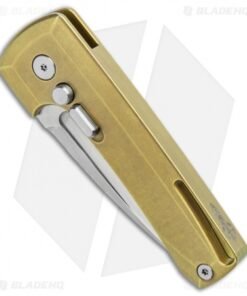 Alternative view of D Rocket Design Harlock Automatic Knife Gold Titanium (2" Satin)