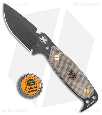 DPx Gear HEST Original Fixed Blade Knife Green Micarta (3.75" Black) - Image 4