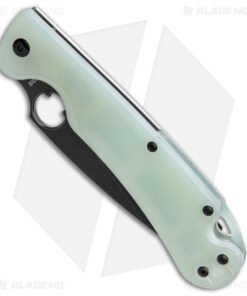 Alternative view of Daggerr Knives Sting Liner Lock Knife Jade G-10 (3.9" Black Stonewash D2)