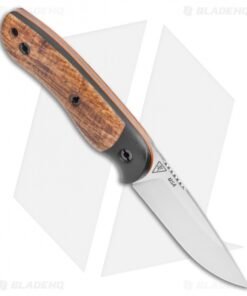 Alternative view of Dark Timber Knives Bushy Knife Black Micarta / Black Ash Burl (4" Satin)