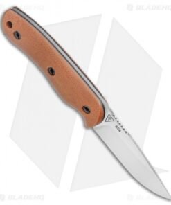 Alternative view of Dark Timber Knives Bushy Knife Natural Micarta (4" Satin)