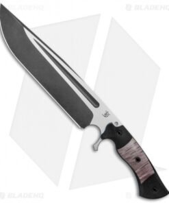 Dark Timber Knives Cave Bear Knife Black Curly Maple / Micarta (10.3" Two-Tone)
