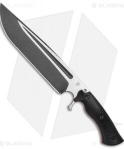 Dark Timber Knives Cave Bear Knife Black Micarta (10.3" Two-Tone Acid)