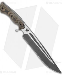 Alternative view of Dark Timber Knives Cave Bear Knife Camo Canvas Micarta (10.3" Two-Tone)