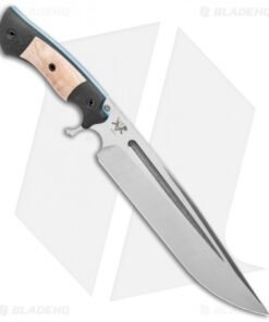 Alternative view of Dark Timber Knives Cave Bear Knife Curly Maple / Black Micarta (10.3" Two-Tone)