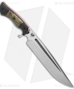 Alternative view of Dark Timber Knives Cave Bear Knife Green Maple Burl / Black Mi. (10.3" Two-Tone)