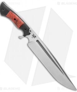 Alternative view of Dark Timber Knives Cave Bear Knife Red Maple Burl / Black Mi. (10.3" Two-Tone)