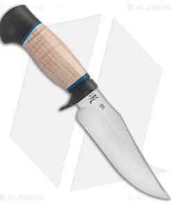 Alternative view of Dark Timber Knives Comanche Knife Curly Maple Wood / Black G-10 (6.3" Two Tone)