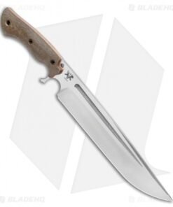 Alternative view of Dark Timber Knives Devil's Horn Knife Green Mi. / Orange Liners (11.8" Two-Tone)