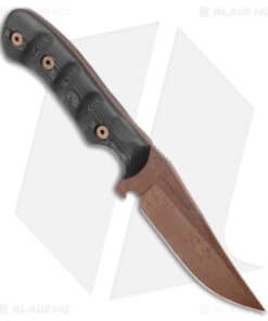 Alternative view of Dawson Knives Copper Canyon Fixed Blade Knife Black CF (4.3" AZ Copper MagnaCut)