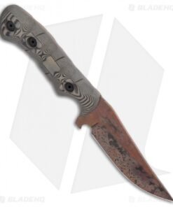 Alternative view of Dawson Knives Copper Canyon Fixed Blade Knife Tan/Black G-10 (4.13" Copper)