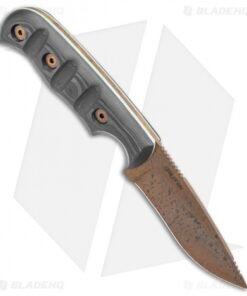 Alternative view of Dawson Deep Notch Skinner Fixed Blade Knife Two Tone CF (3.1" Arizona Copper)