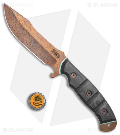 Dawson Knives Explorer Elite Fixed Blade Two Tone CF (5.75" Arizona Copper) - Image 4