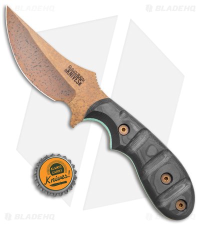 Dawson Knives Forester Fixed Blade Knife CF (4.4" Arizona Copper) - Image 4