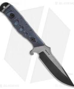 Alternative view of Dawson Knives Pathfinder Fixed Blade Knife Pewter Gray/Black G-10 (4.5" Specter)