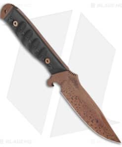 Dawson Knives Pathfinder Fixed Blade Knife TT Black CF (4.5" AZ Copper MagnaCut)