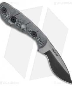 Alternative view of Dawson Knives Pequeno Fixed Blade Knife Black/White G-10 (3.125" Specter)